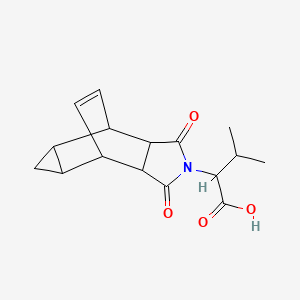 molecular formula C16H19NO4 B1334894 2-(1,3-二氧代八氢-4,6-乙烯环丙并[f]异吲哚-2(1H)-基)-3-甲基丁酸 CAS No. 436811-19-7