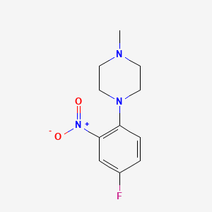 molecular formula C11H14FN3O2 B1334897 1-(4-Fluoro-2-nitrophenyl)-4-methylpiperazine CAS No. 432531-43-6