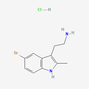 molecular formula C11H14BrClN2 B1334906 2-(5-bromo-2-methyl-1H-indol-3-yl)ethanamine Hydrochloride 