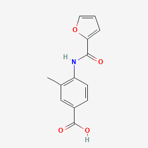 molecular formula C13H11NO4 B1334921 4-(2-Furoylamino)-3-methylbenzoic acid CAS No. 435288-00-9