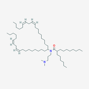 molecular formula C58H110N2O B13349364 N-(3-(Dimethylamino)propyl)-N-((6Z,9Z,28Z,31Z)-heptatriaconta-6,9,28,31-tetraen-19-yl)-2-hexyldecanamide 