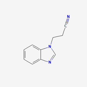 molecular formula C10H9N3 B1334945 3-(1H-benzimidazol-1-yl)propanenitrile CAS No. 4414-84-0