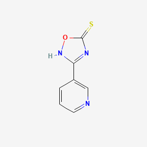 molecular formula C7H5N3OS B1334948 3-(pyridin-3-yl)-1,2,4-oxadiazole-5-thiol CAS No. 345631-78-9