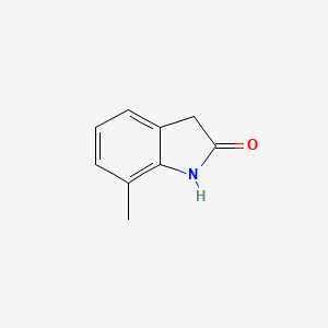 molecular formula C9H9NO B1334962 7-甲基吲哚-2-酮 CAS No. 3680-28-2
