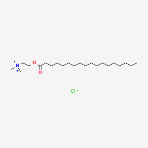 molecular formula C23H48ClNO2 B1334965 Trimethyl(2-(stearoyloxy)ethyl)ammonium chloride CAS No. 25234-57-5