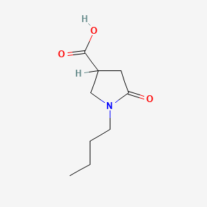 molecular formula C9H15NO3 B1334976 1-丁基-5-氧代吡咯烷-3-羧酸 CAS No. 43094-86-6