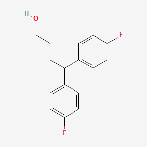 molecular formula C16H16F2O B1334977 4,4-Bis(4-fluorophenyl)butan-1-ol CAS No. 50337-85-4