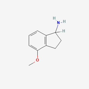 molecular formula C10H13NO B1334980 4-methoxy-2,3-dihydro-1H-inden-1-amine CAS No. 52372-96-0