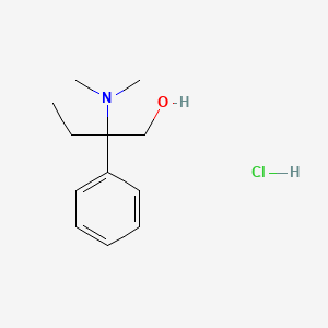 molecular formula C12H20ClNO B1334986 β-(二甲基氨基)-β-乙基苯乙醇盐酸盐 CAS No. 60577-23-3