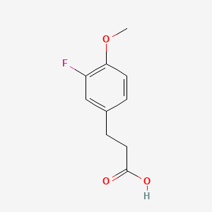 molecular formula C10H11FO3 B1334988 3-(3-fluoro-4-methoxyphenyl)propanoic acid CAS No. 69888-90-0