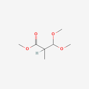 molecular formula C7H14O4 B1334990 Methyl 3,3-dimethoxy-2-methylpropanoate CAS No. 76526-43-7