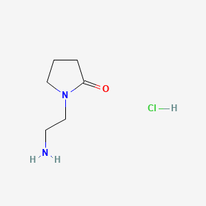 molecular formula C6H13ClN2O B1334994 盐酸1-(2-氨基乙基)吡咯烷-2-酮 CAS No. 92885-03-5