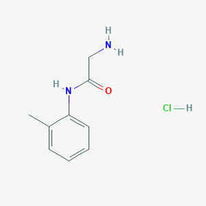 molecular formula C9H13ClN2O B1334997 2-Amino-N-(2-methylphenyl)acetamide hydrochloride CAS No. 1049692-82-1