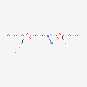 molecular formula C45H89NO5 B13349989 Heptadecan-9-yl 8-((2-hydroxyethyl)(4-oxo-4-(tetradecan-6-yloxy)butyl)amino)octanoate 