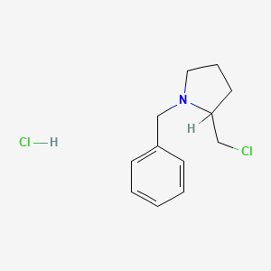 molecular formula C12H17Cl2N B1335011 1-Benzyl-2-(chloromethyl)pyrrolidine hydrochloride CAS No. 60169-71-3