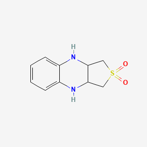 molecular formula C10H12N2O2S B1335013 1,3,3a,4,9,9a-Hexahydrothieno(3,4-b)quinoxaline 2,2-dioxide CAS No. 56714-11-5