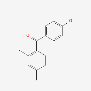 molecular formula C16H16O2 B1335016 2,4-Dimethyl-4'-methoxybenzophenone CAS No. 57800-66-5