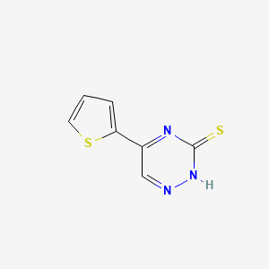 as-Triazine-3-thiol, 5-(2-thienyl)-