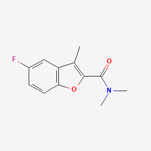 molecular formula C12H12FNO2 B1335032 5-Fluoro-N,N,3-trimethyl-2-benzofurancarboxamide CAS No. 81718-71-0