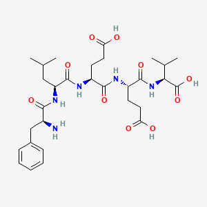 molecular formula C30H45N5O10 B1335034 Phe-Leu-Glu-Glu-Val CAS No. 61037-79-4