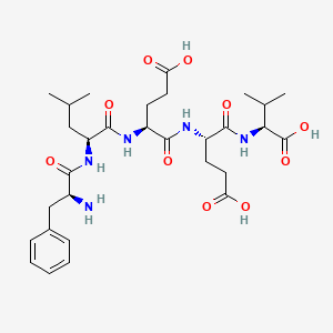 molecular formula C30H45N5O10 B1335034 Phenylalanyl-leucyl-glutamyl-glutamyl-valine CAS No. 61037-79-4