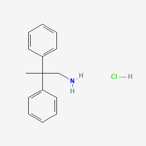 molecular formula C15H18ClN B1335041 2,2-Diphenylpropan-1-amine hydrochloride CAS No. 40691-66-5