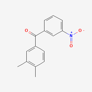 molecular formula C15H13NO3 B1335043 3,4-Dimethyl-3'-nitrobenzophenone CAS No. 42187-33-7