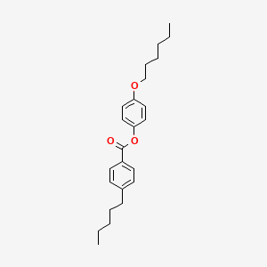 molecular formula C24H32O3 B1335046 4-(Hexyloxy)phenyl 4-pentylbenzoate CAS No. 50802-52-3