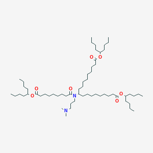 molecular formula C60H116N2O7 B13350498 Di(nonan-5-yl) 10-(N-(3-(dimethylamino)propyl)-9-(nonan-5-yloxy)-9-oxononanamido)nonadecanedioate 
