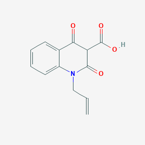 molecular formula C13H11NO4 B1335052 1-Allyl-2,4-dioxo-1,2,3,4-tetrahydroquinoline-3-carboxylic acid CAS No. 306320-35-4