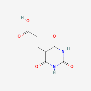 molecular formula C7H8N2O5 B1335056 3-(2,4,6-Trioxo-hexahydro-pyrimidin-5-yl)-propionic acid CAS No. 22384-33-4