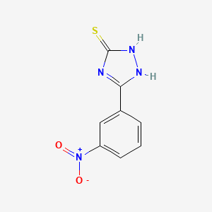 molecular formula C8H6N4O2S B1335064 5-(3-nitrophenyl)-2,4-dihydro-3H-1,2,4-triazole-3-thione CAS No. 6219-47-2