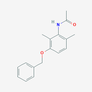 molecular formula C17H19NO2 B133507 N-[2,6-Dimethyl-3-(phenylmethoxy)phenyl]-acetamide CAS No. 70261-51-7