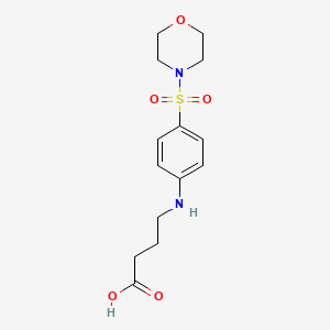 molecular formula C14H20N2O5S B1335071 4-[4-(Morpholine-4-sulfonyl)-phenylamino]-butyric acid CAS No. 125393-21-7