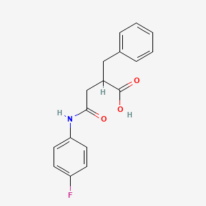 molecular formula C17H16FNO3 B1335083 2-Benzyl-N-(4-fluoro-phenyl)-succinamic acid CAS No. 332849-44-2