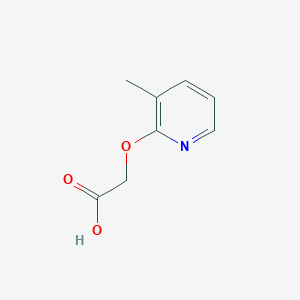 molecular formula C8H9NO3 B13350833 2-(3-Methylpyridin-2-yl)oxyacetic acid CAS No. 90111-09-4