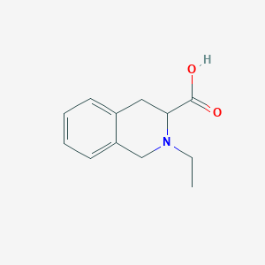 molecular formula C12H15NO2 B1335090 2-Ethyl-1,2,3,4-tetrahydro-isoquinoline-3-carboxylic acid CAS No. 1022919-86-3