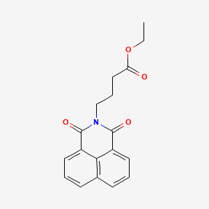 molecular formula C18H17NO4 B1335094 ethyl 4-(1,3-dioxo-1H-benzo[de]isoquinolin-2(3H)-yl)butanoate CAS No. 150705-10-5