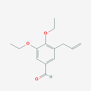 molecular formula C14H18O3 B1335096 3-Allyl-4,5-diethoxybenzaldehyde CAS No. 872183-41-0
