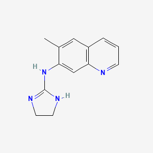 molecular formula C13H14N4 B13350963 N-(4,5-Dihydro-1H-imidazol-2-yl)-6-methylquinolin-7-amine 