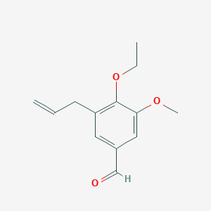 molecular formula C13H16O3 B1335097 3-Allyl-4-ethoxy-5-methoxy-benzaldehyde CAS No. 872183-27-2