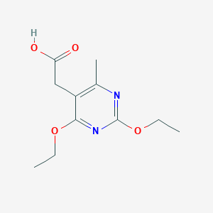 molecular formula C11H16N2O4 B1335130 (2,4-Diethoxy-6-methyl-pyrimidin-5-yl)-acetic acid CAS No. 500159-50-2
