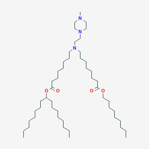 molecular formula C49H97N3O4 B13351305 Heptadecan-9-yl 8-((2-(4-methylpiperazin-1-yl)ethyl)(8-(nonyloxy)-8-oxooctyl)amino)octanoate 