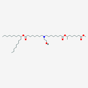 molecular formula C44H85NO7 B13351331 Heptadecan-9-yl 8-((2-hydroxyethyl)(8-((8-methoxy-8-oxooctan-2-yl)oxy)-8-oxooctyl)amino)octanoate 