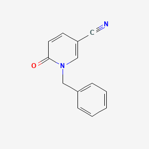molecular formula C13H10N2O B13351432 1-Benzyl-6-oxo-1,6-dihydropyridine-3-carbonitrile 