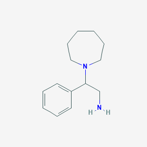 molecular formula C14H22N2 B1335150 2-Azepan-1-yl-2-phenyl-ethylamine CAS No. 876710-61-1