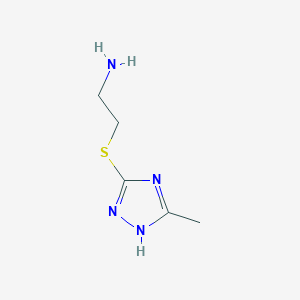 2-(5-Methyl-2H-[1,2,4]triazol-3-ylsulfanyl)-ethylamine