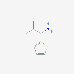 molecular formula C8H13NS B1335155 2-Methyl-1-thiophen-2-yl-propylamine CAS No. 56072-60-7