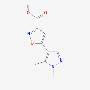 5-(1,5-Dimethyl-1H-pyrazol-4-yl)-isoxazole-3-carboxylic acid