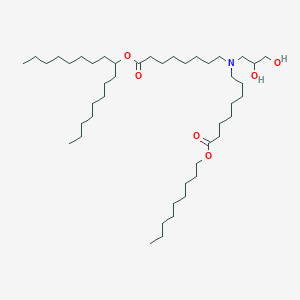 molecular formula C45H89NO6 B13351589 Heptadecan-9-yl 8-((2,3-dihydroxypropyl)(8-(nonyloxy)-8-oxooctyl)amino)octanoate 